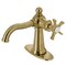 Kingston Brass Single-Handle Bathroom Faucet with Push Pop-Up, Brushed Brass KSD3547NX - alternate 1
